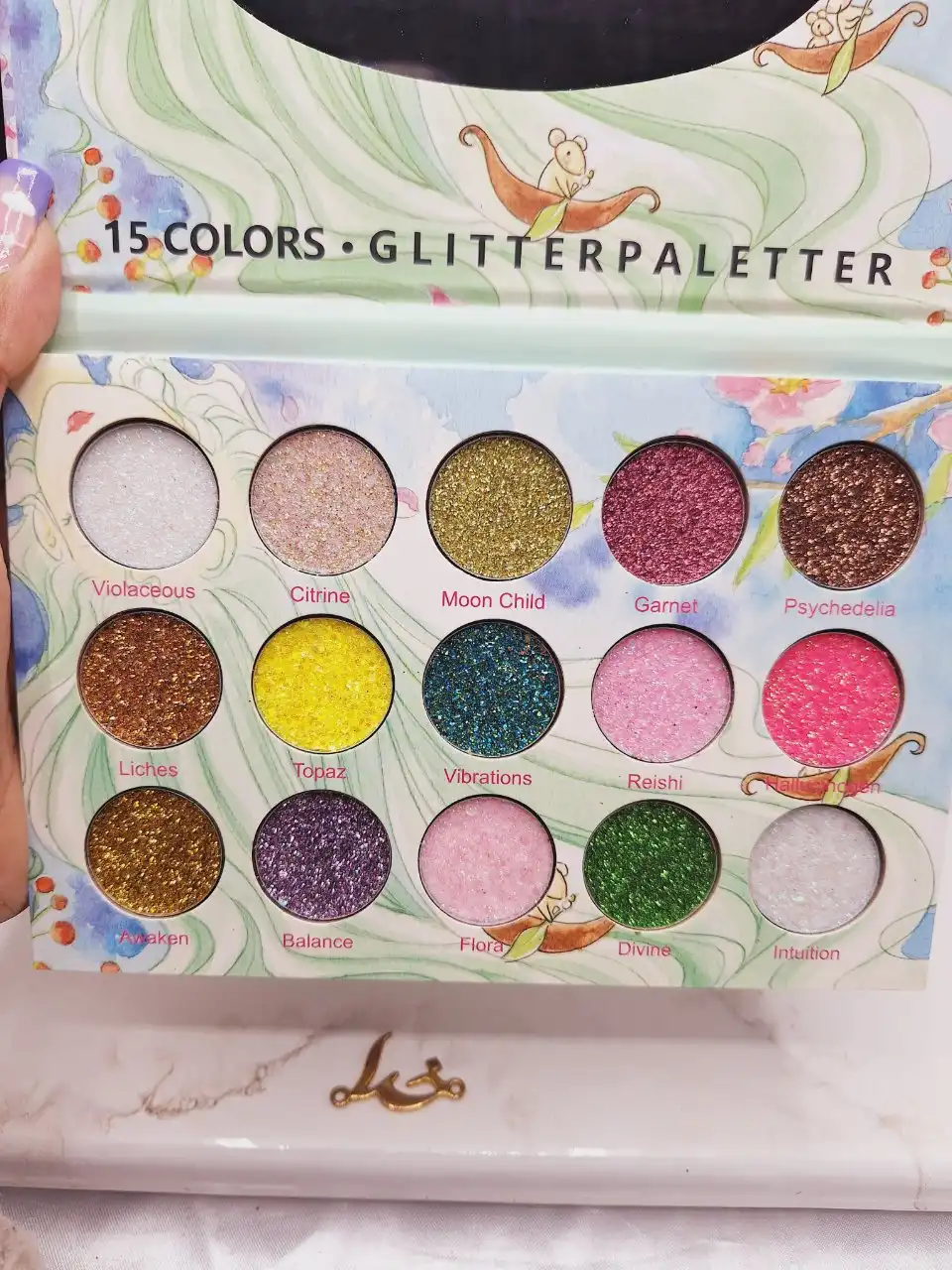 پالت سایه چشم گلیتری موکالره Mocallure کد ES 3373