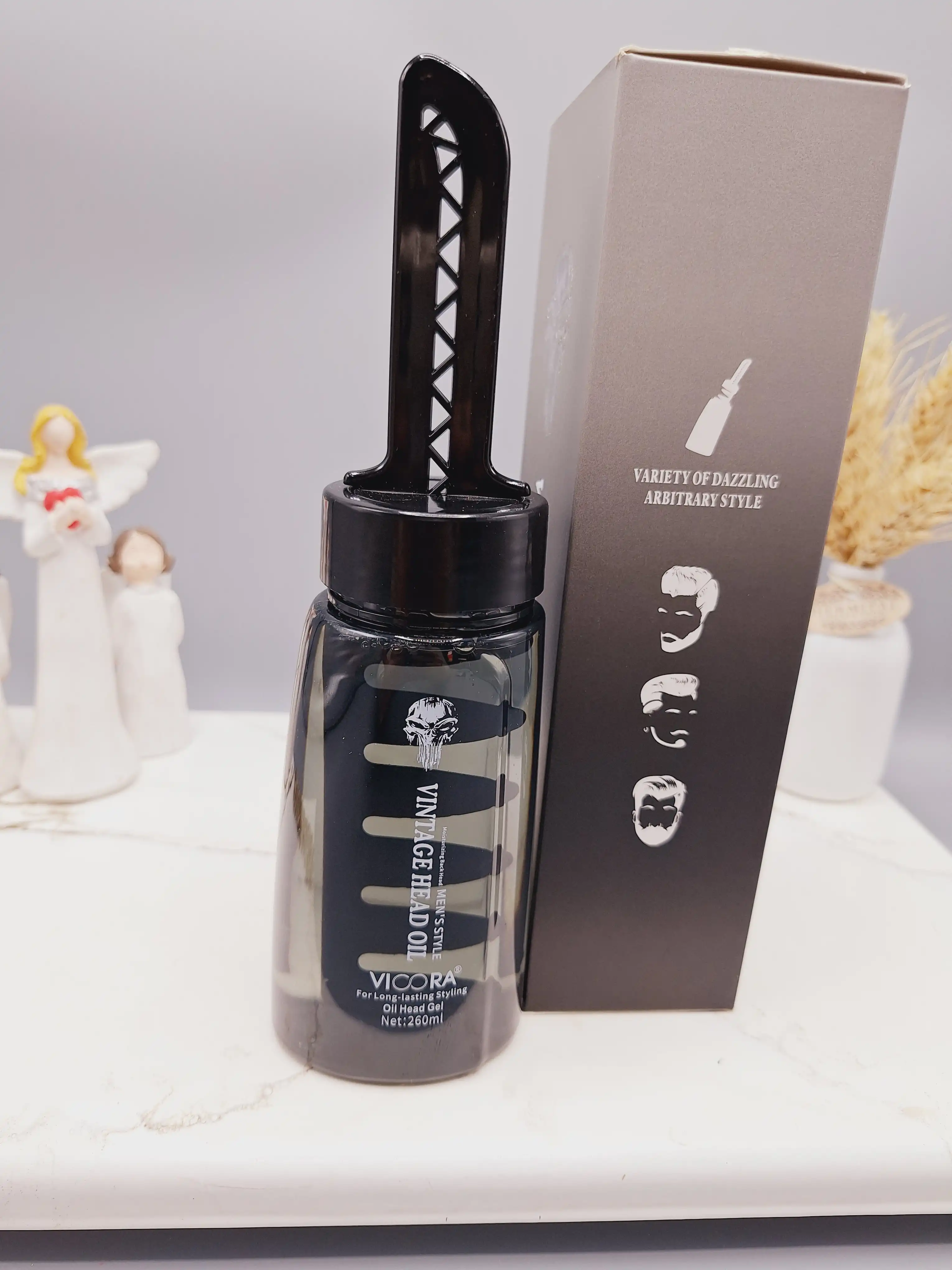 ژل شانه دار روغن گیاهی رویش مو مردانه برند VICORA حجم 260 میل کد 1832