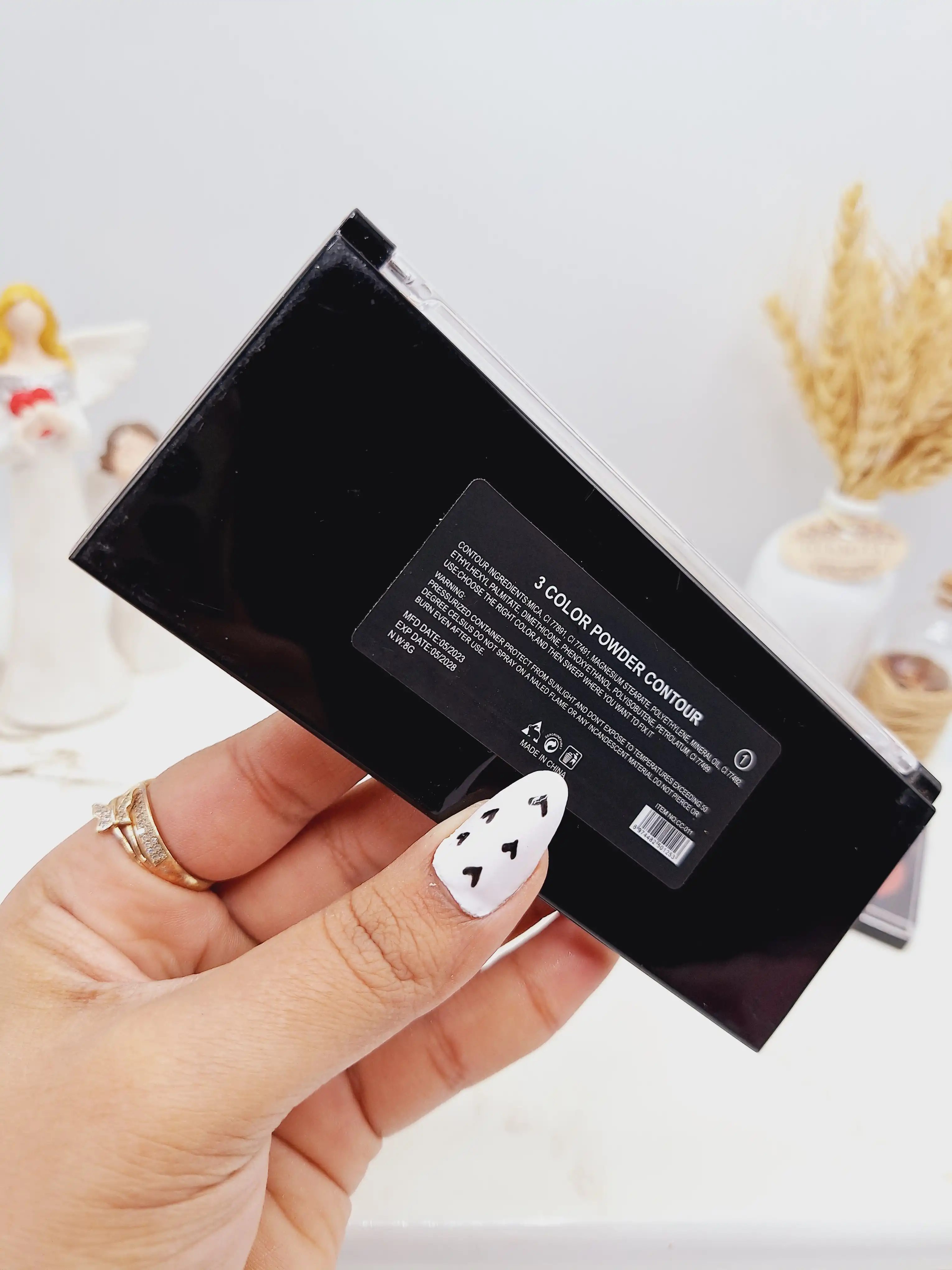 پالت رژگونه و هایلایتر و کانتور پودری  برند هداموجی HUDAMOJI کدCC_011