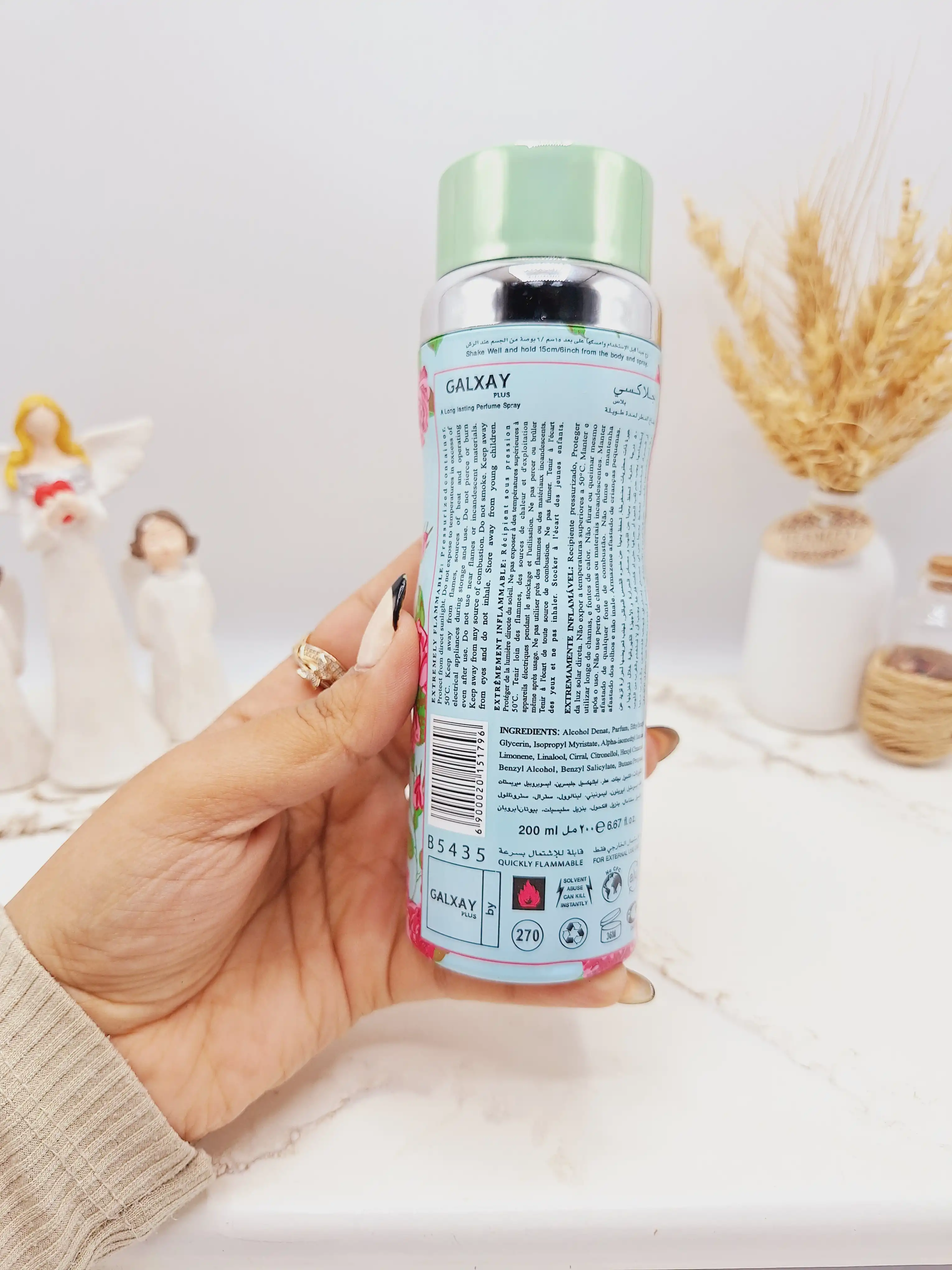 اسپری بدن زنانه گلدار خوشبو گلکسی DarIing fantastic کد 1796